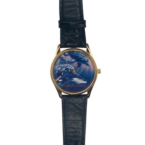VTG Dolphin Christian Riese Lassen Womens Watch 33mm - New Battery - Adjustable - Picture 1 of 12